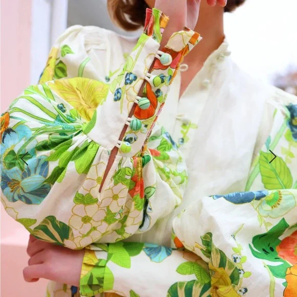 Euro Style Constance Shirtdress In Cream Dress - Picture 2 of 7